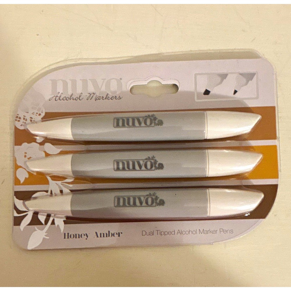 Nuvo Honey Amber Dual Tip Alcohol Marker Pens 3 Pack MPN 200N